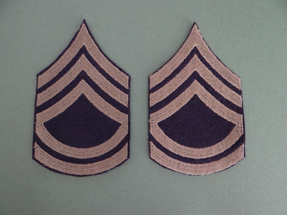 Original WWII U.S. Army Technical Sergeant Uniform Rank Chevrons