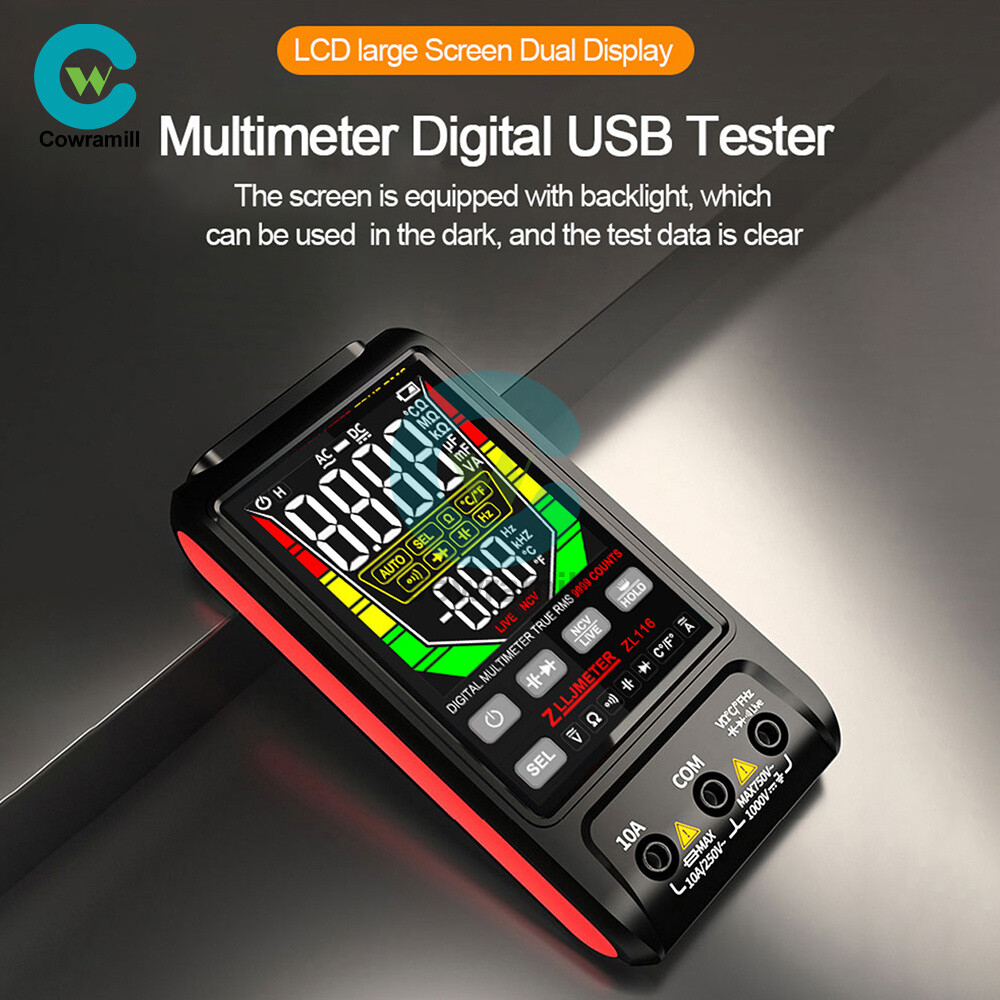 ZL116 Digital Multimeter Voltmeter AC DC Ammeter Ohmmeter Volt Meter Tester Ohm