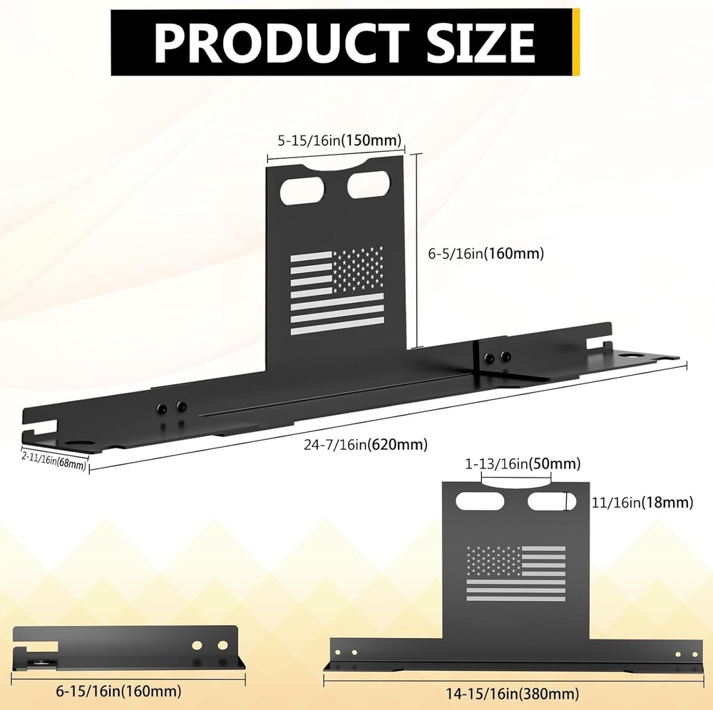 Wheel Alignment Tool Heavy Duty Toe Alignment Plates, No Caliper Removal Needed,