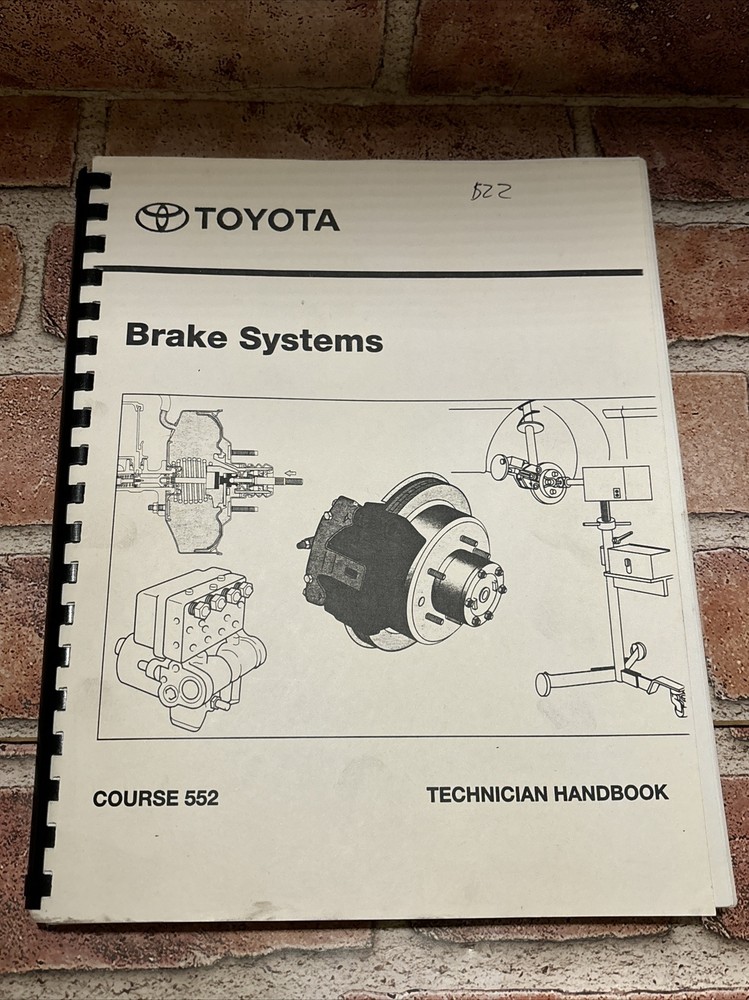 1997 Toyota Technician Handbook course 552 Brake Systems Technical Training