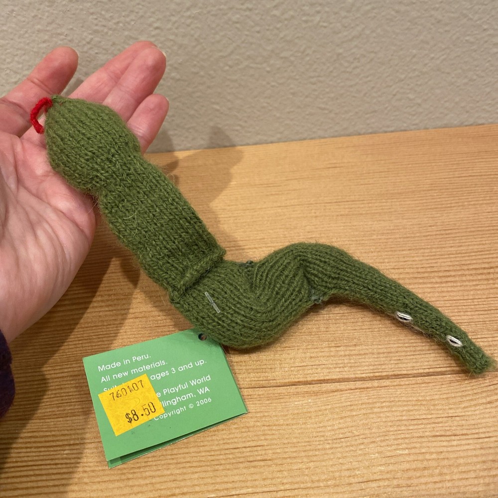 NWT Snake Finger Puppet Alpaca 2006 NOS