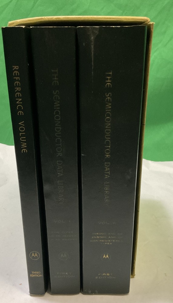 VTG 1972 First EditionThe Semiconductor Data Library Volume 1 ,2 & Third Edition