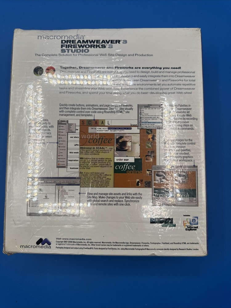 Macromedia Dreamweaver Fireworks Studio Sealed