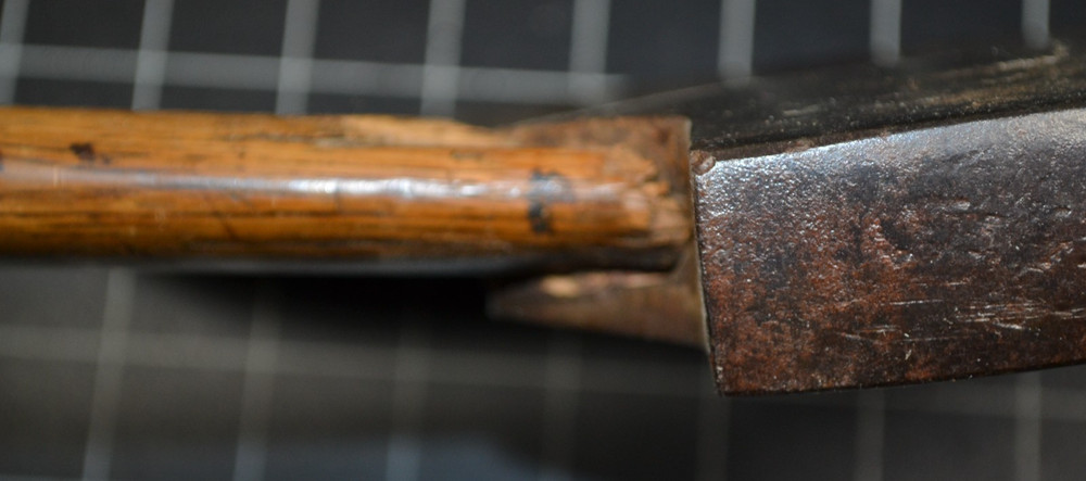 BEATTY - BROAD AXE WITH ANTIQUE HAND MADE HANDLE