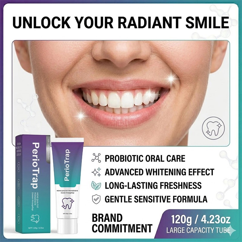 2 PCS PerioTrap Mint Flavor Gum Toothpaste Cleaning Toothpaste Sensitive Teeth