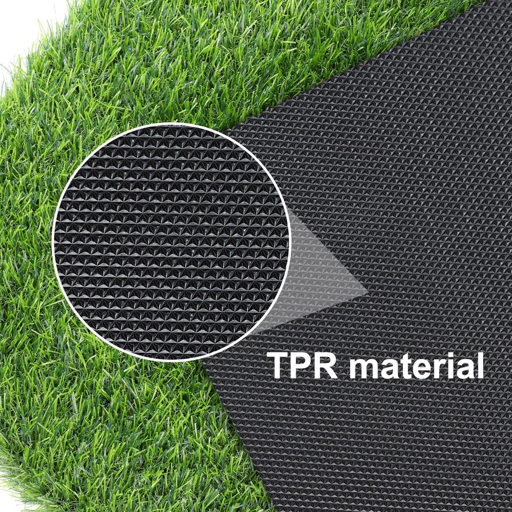 OLanto Artificial Grass Door Mat, Turf 1'5" x 2'6" (Rectangular), Green