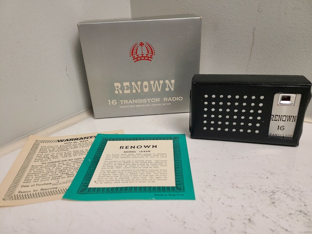 Renown 16 Transistor Radio Model 1642n