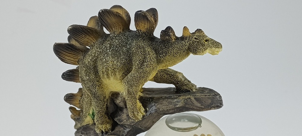 Stegosaurus Water Globe. 4.5" Tall.
