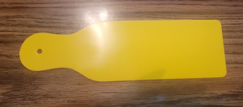 Vintage Telephone Pass Yellow Black