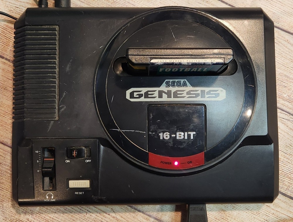 Sega Genesis Console W/Madden 92 & Controller Tested & Works