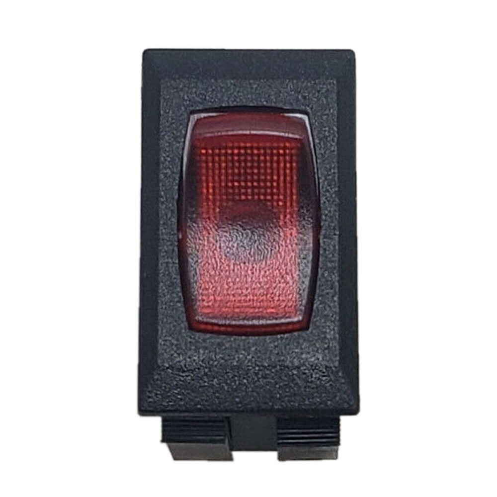 Creative Products Group Rocker Switch with Red Light for RVs, Black