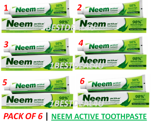 Neem Active Herbal Complete Care Toothpaste 200 gm | Pack of 6 | FAST SHIP