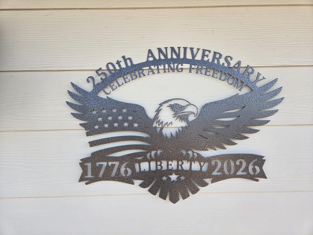 Bald Eagle 250th Anniversary Metal Wall Art