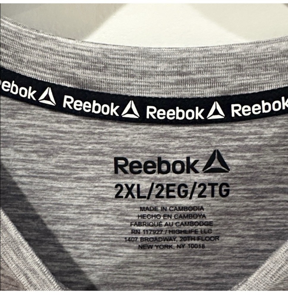 Reebok Men's Delta Core Active Short Sleeve Tee Shirt 2XL