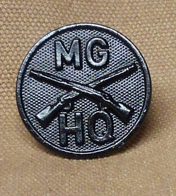 WWI HQ CO. Machine Gun Collar Disk