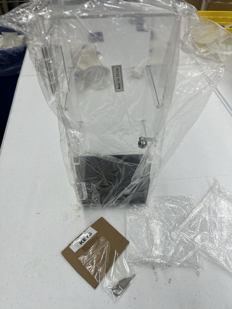 Rotating Clear Acrylic Showcase With Lock