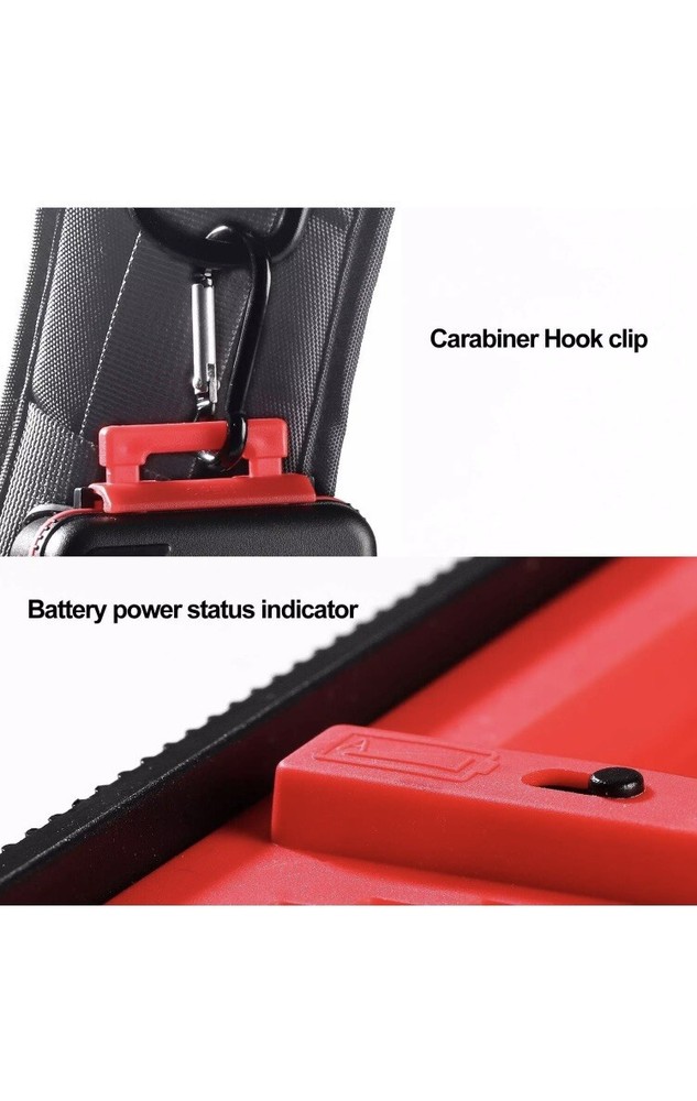 LENSGO Camera Battery Memory Card Case, Hard Protector Case Red