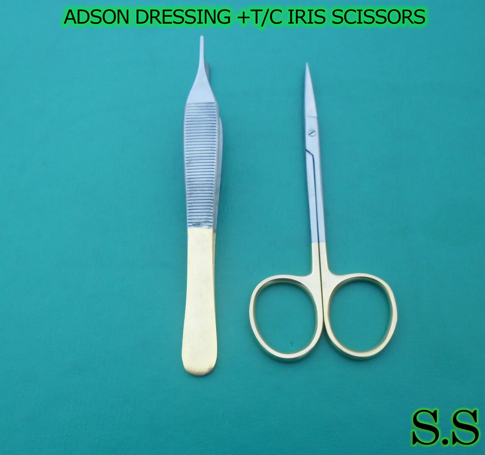 ADSON DRESSING T/C IRIS SCISSORS 4.5"SURGICAL INSTRUMENTS