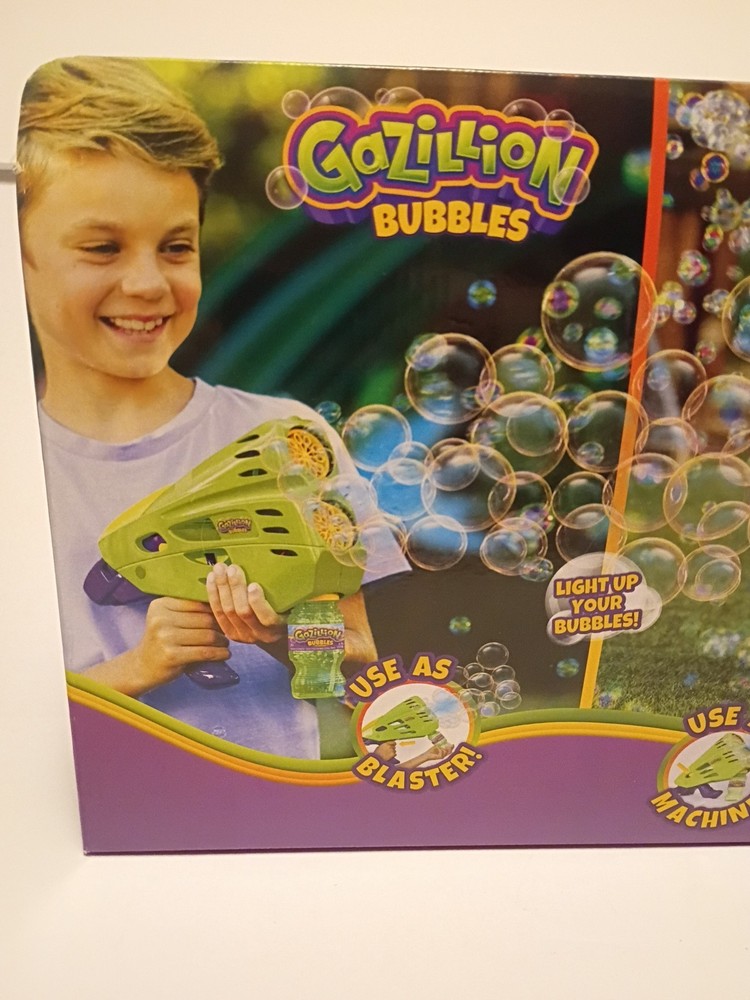 Gazillion Bubbles Double Bubble Blaster 2-in-1 Bubble Wand & Machine (Ages 3)