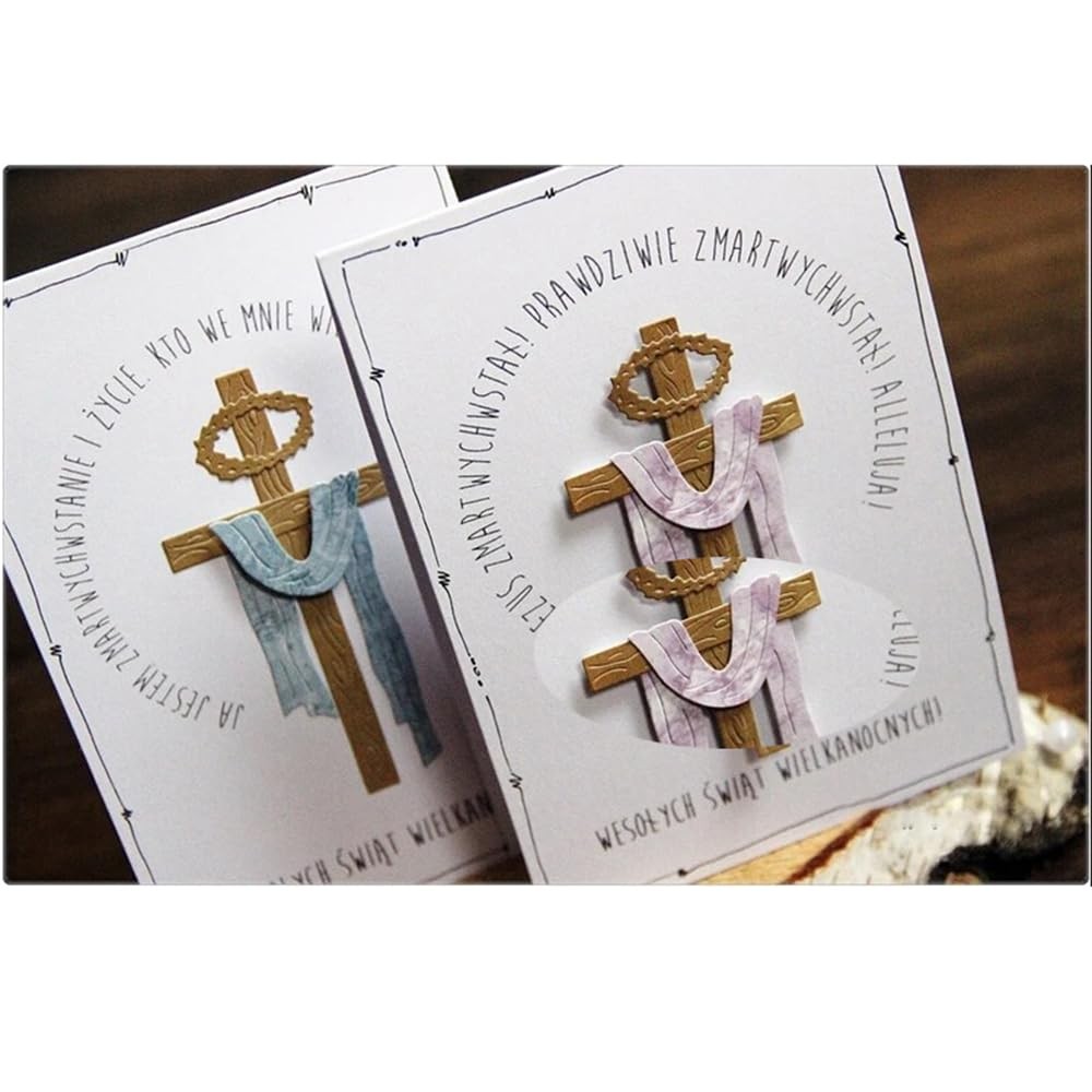 Cross Easter Frame Metal Cutting Die Cuts, Cross Easter Frame Dies Embossing ...