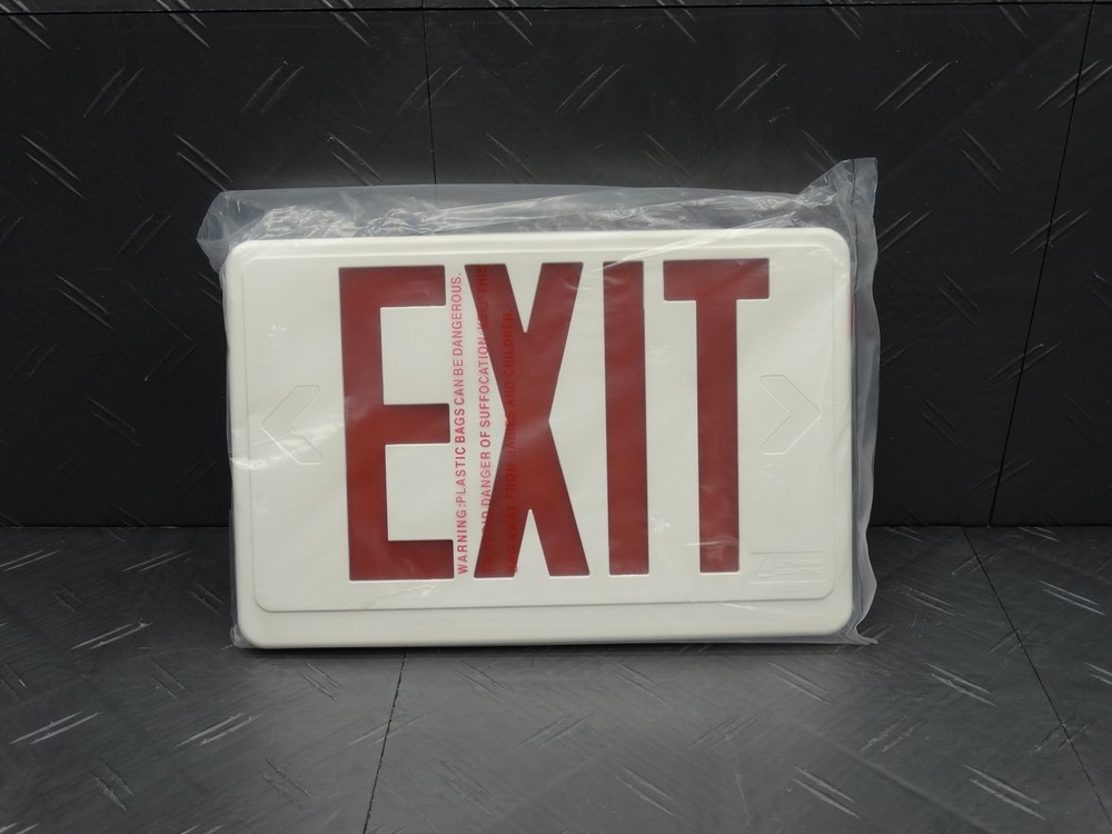 Lighted Exit Sign LED 12in x 8in Lighting White Replacement 1005 190 230