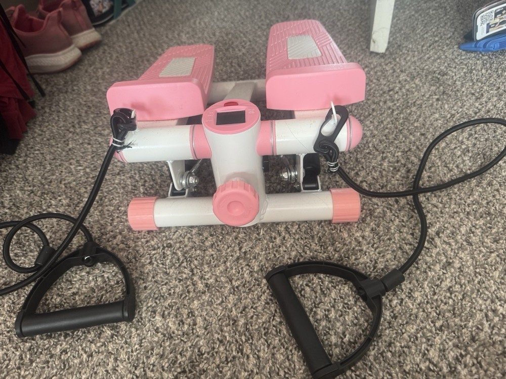 Mini Stepper Exercise Machine with Resistance Bands