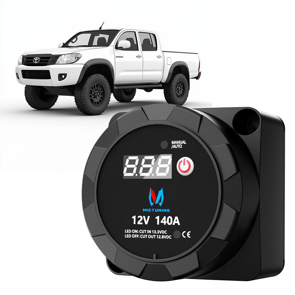 12V 140 Amp Smart Dual Battery Isolator Voltage Sensitive Relay (VSR) Pro