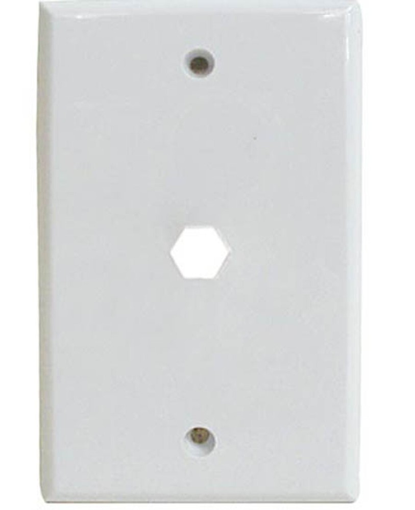 Steren Electronics White 1-Hole Wall Plate 200-254WH *NEW*