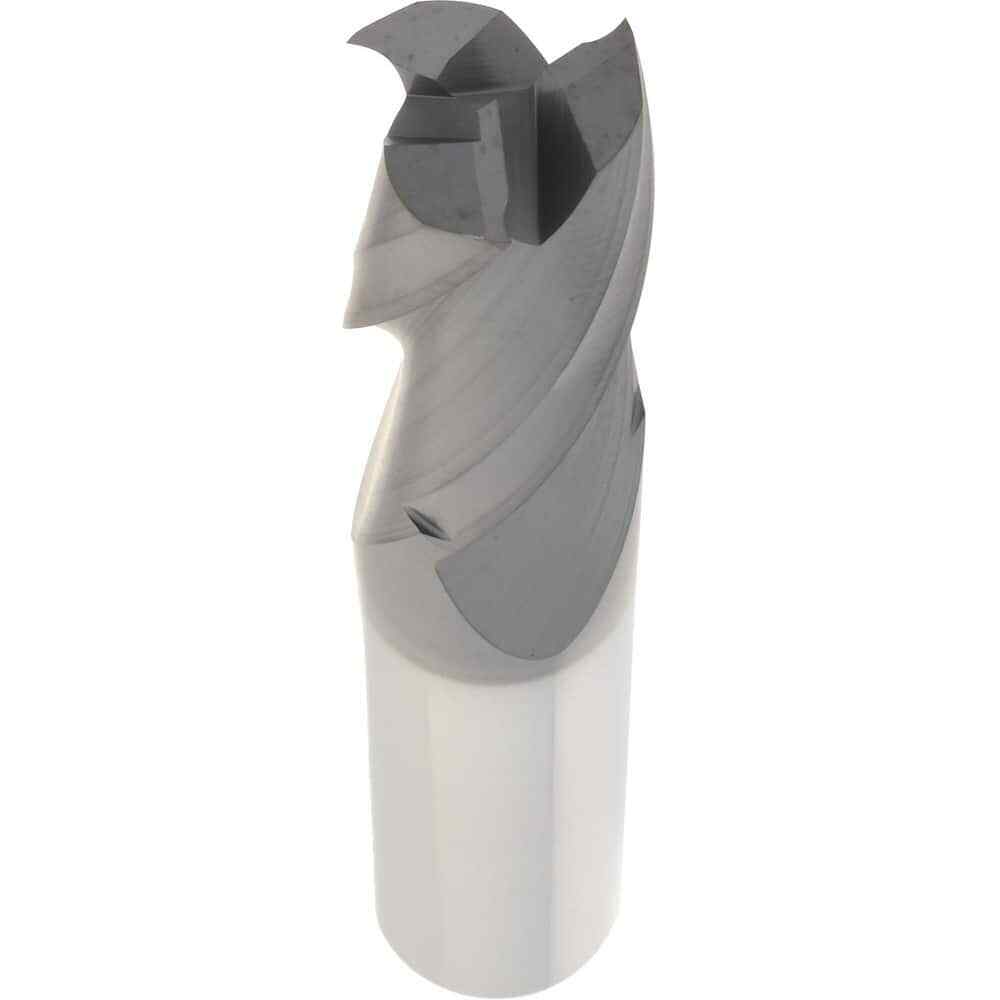 Hertel 1/2", 1" LOC, 1/2" Shank, 3" OAL, 3 Flute, Solid Carbide Square End Mi...