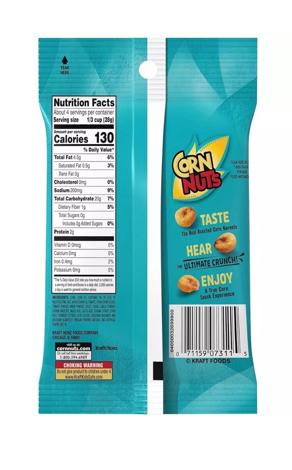 Cornnuts Ranch Bag, 4-ounces (Pack of 12 )
