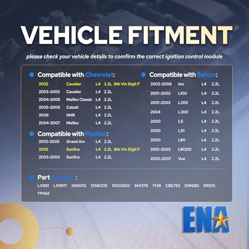 Ignition Control Module Compatible with Chevy Oldsmobile Pontiac Saturn L4