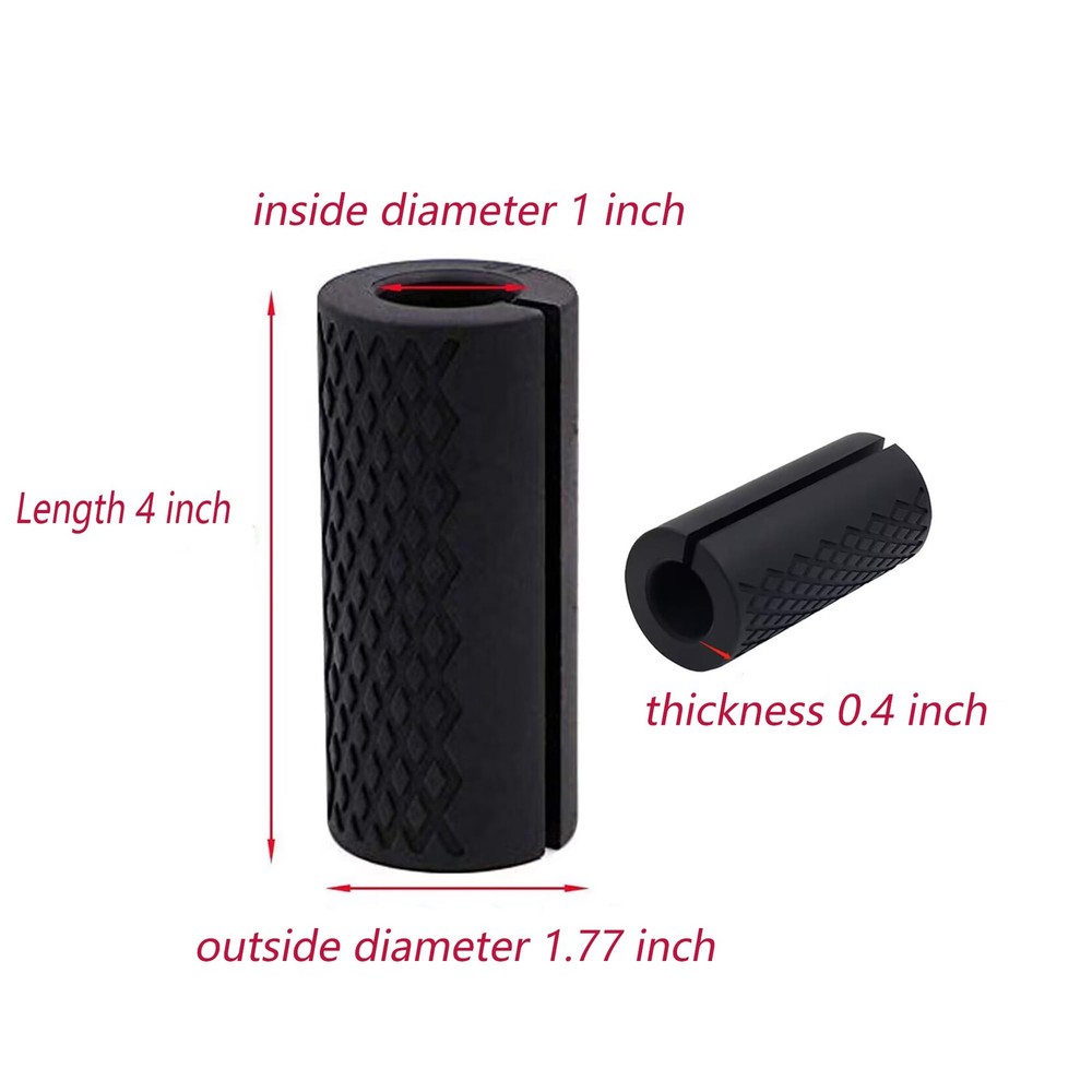 Weightlifting Grips, High Density Silicone, Arm Blaster Adapter, Black
