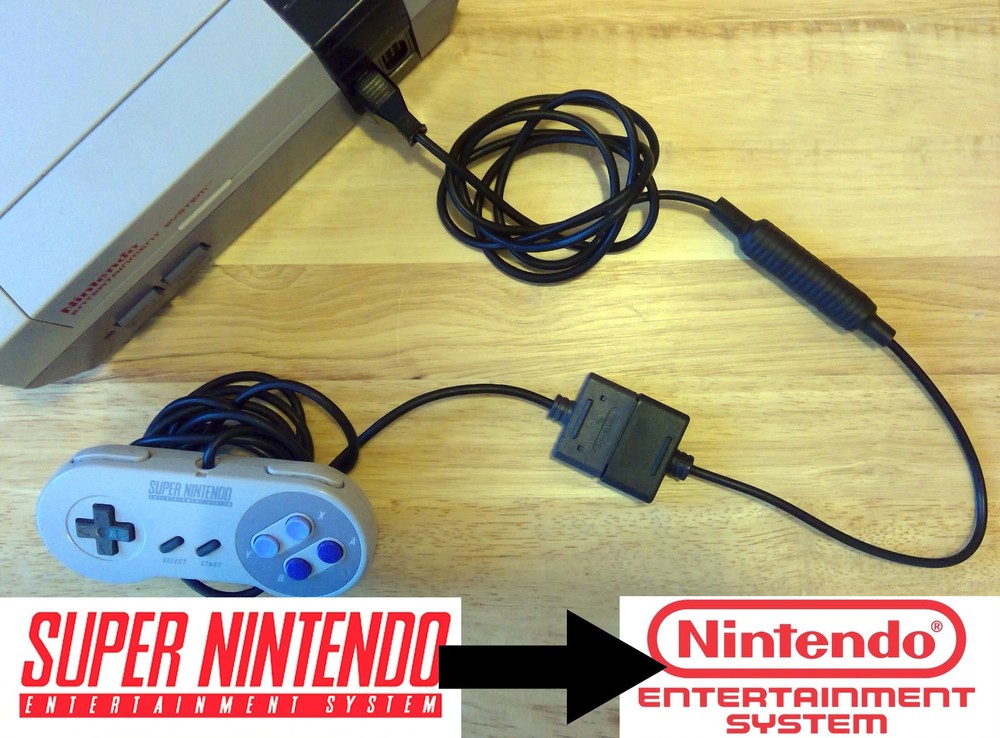 SNES Controller to NES Console Adapter Cable