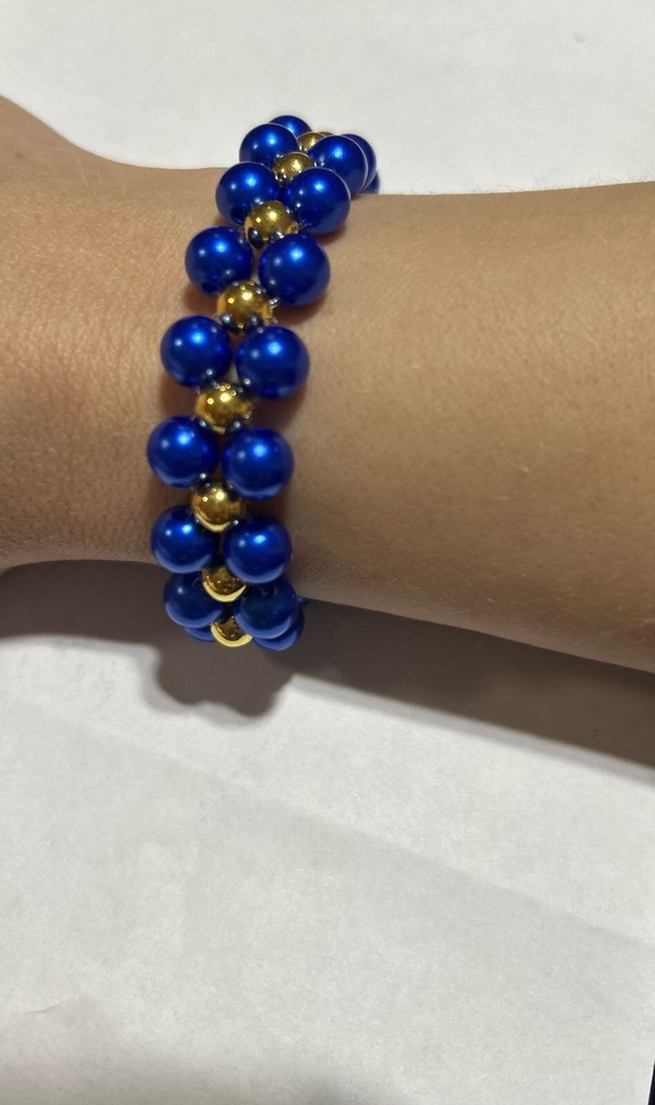 Handmade beautiful unique beaded Elastic bracelet