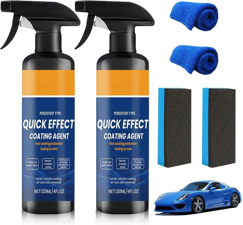 Advanced Car Quick-Acting Coating Agent Spray, Car Coating Spray, Quick Effect..