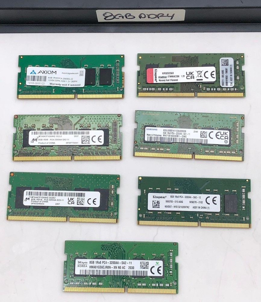 Mixed Brands 8GB PC4-25600 (DDR4-3200) SODIMM Laptop Memory