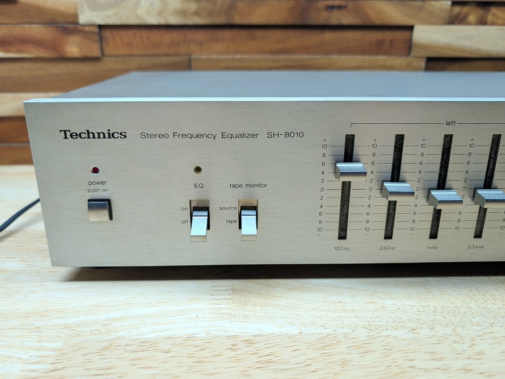 Technics SH-8010 Stereo Frequency Equalizer EQ HiFi Stereo - Cleaned & Tested