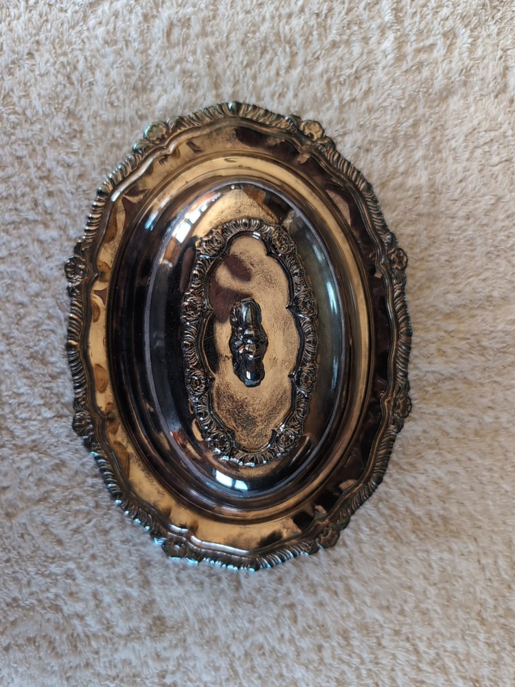 Silver plate Candy Dish With Lid.