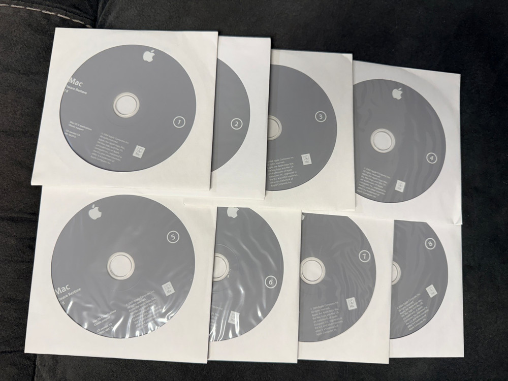 Software Restore / Install CD set for eMac Year 2004