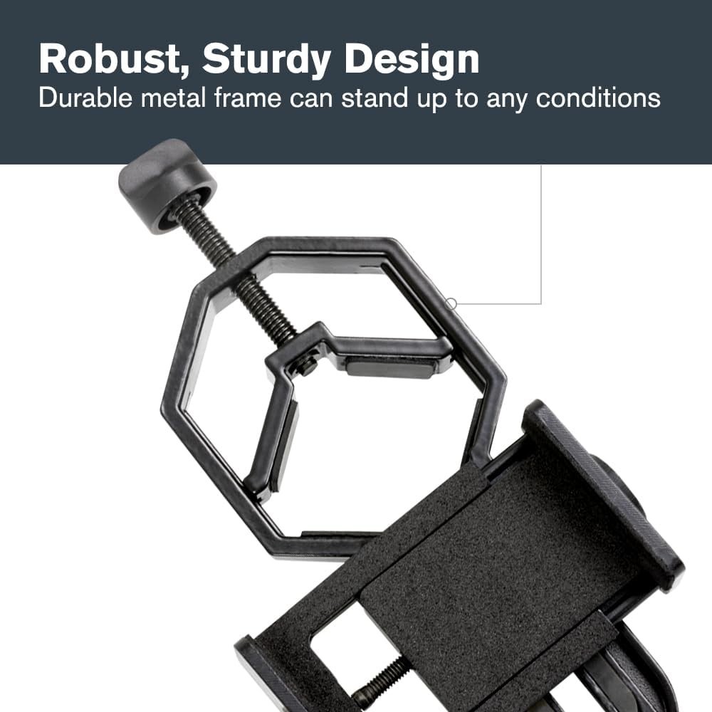 Smartphone Adapter for Easy Capture with Telescopes, Binoculars & Microscopes
