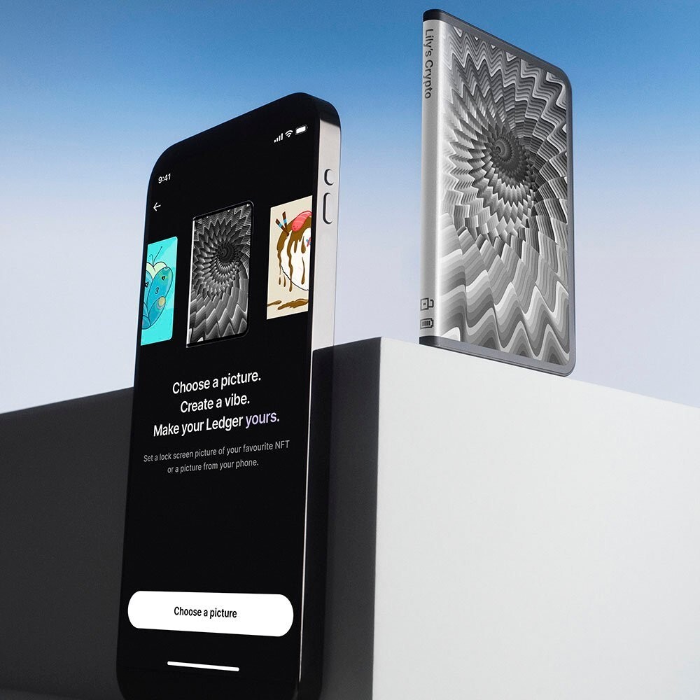 Ledger Stax & Limited Edition Shell Crypto Hardware Wallet - E Ink Touch Screen