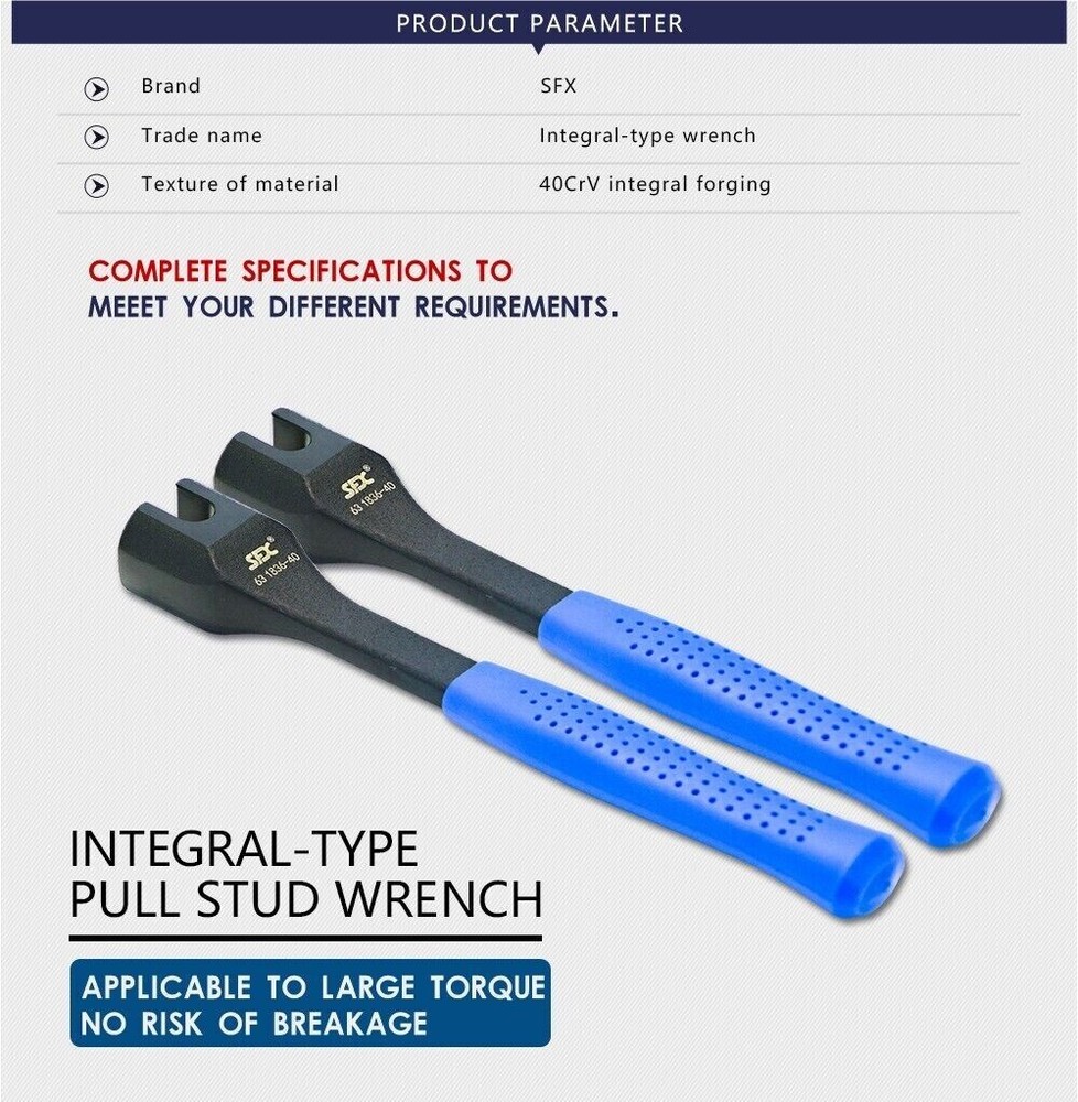 CAT40 Pull Stud Wrench Spanner For ASME B5.50 Pull Stud Retention Knob US Stock