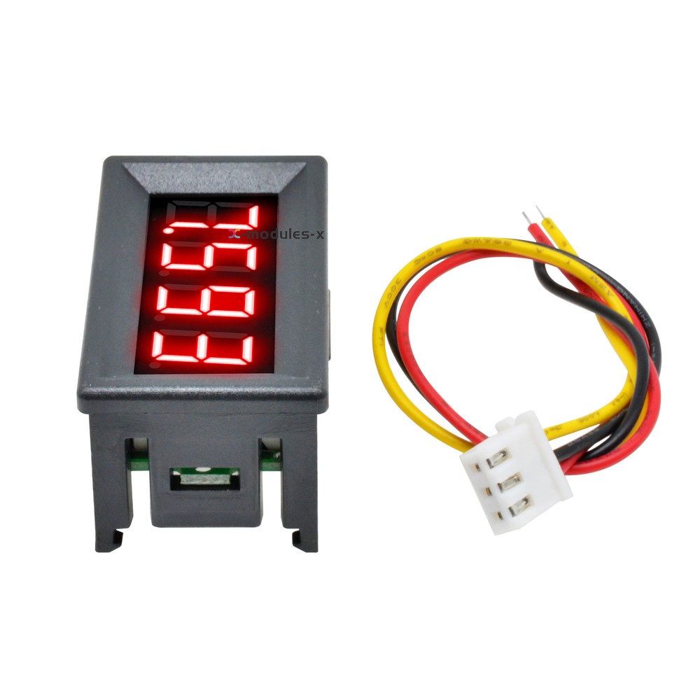 0.36\" Digital 3-Wires LED Panel Display 4-Bit DC0-100V Voltmeter Meter Tester U