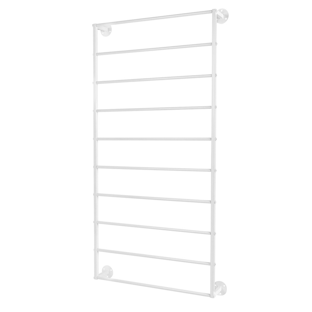 10-Tier Wall Mounted Scarf Rack Wall Mounted Display Rack Towels Storage Rack
