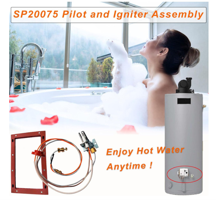 Pilot & Igniter Assembly Kit SP20075 for Rheem/GE Water Heaters