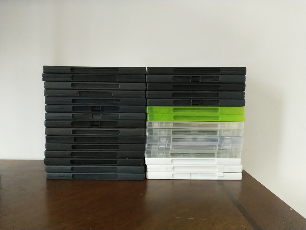 Empty DVD Cases Lot Of 30 Multicolor