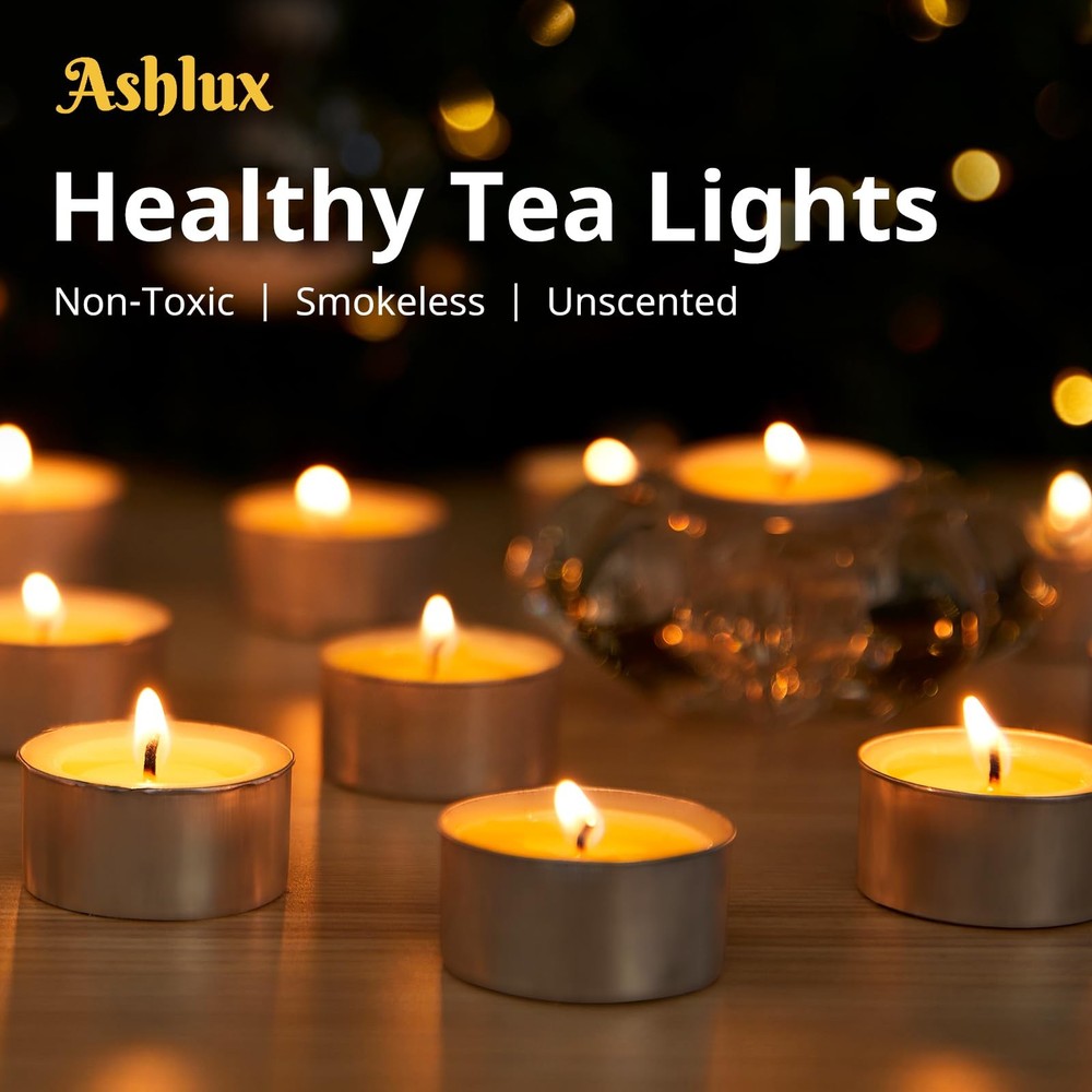 Tea Lights Candles 100 Pack 6 Hours, Tea-6H-100Pack