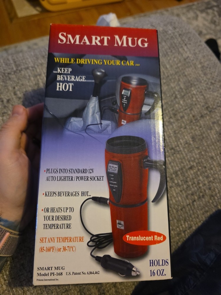 Solite Smart Mug – 12 Volt (Car plug) Digital Heated Travel Mug LCD Display