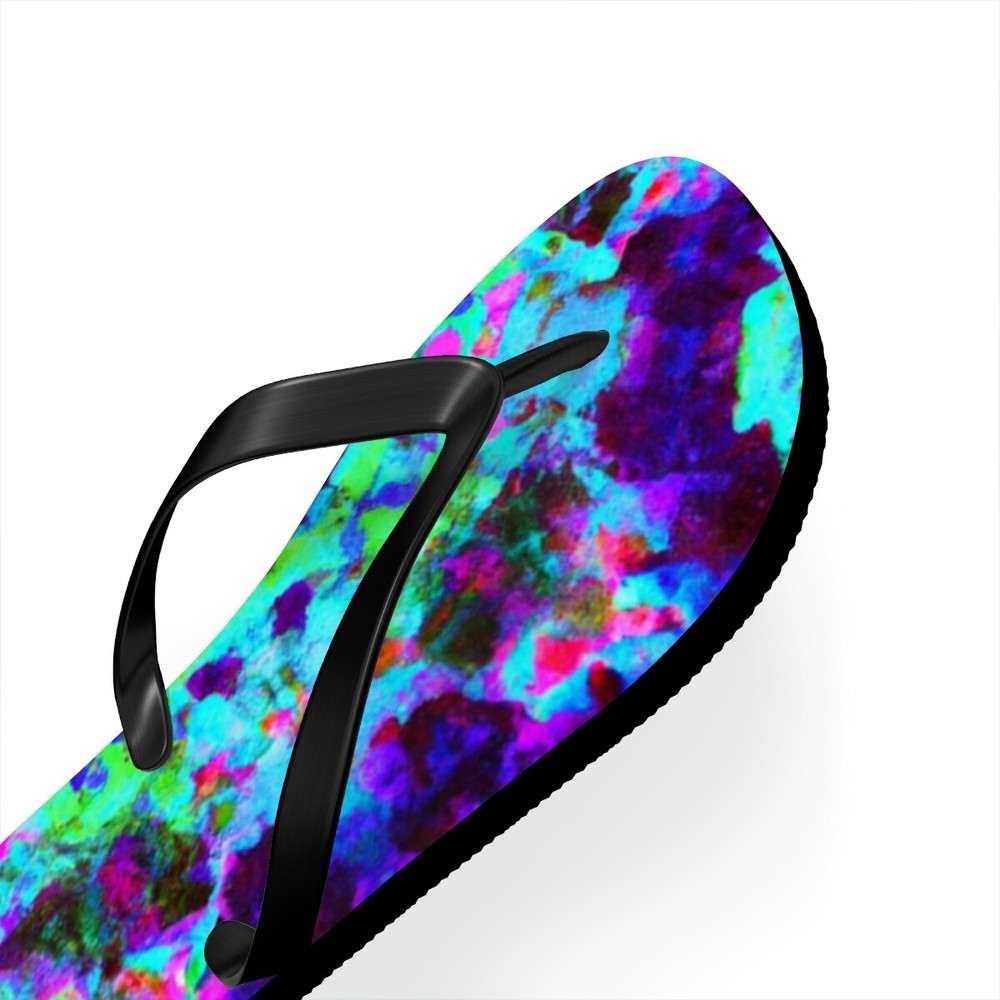 Hattie Leighton- Psychedelic Trippy Flip Flop Beach Sandals