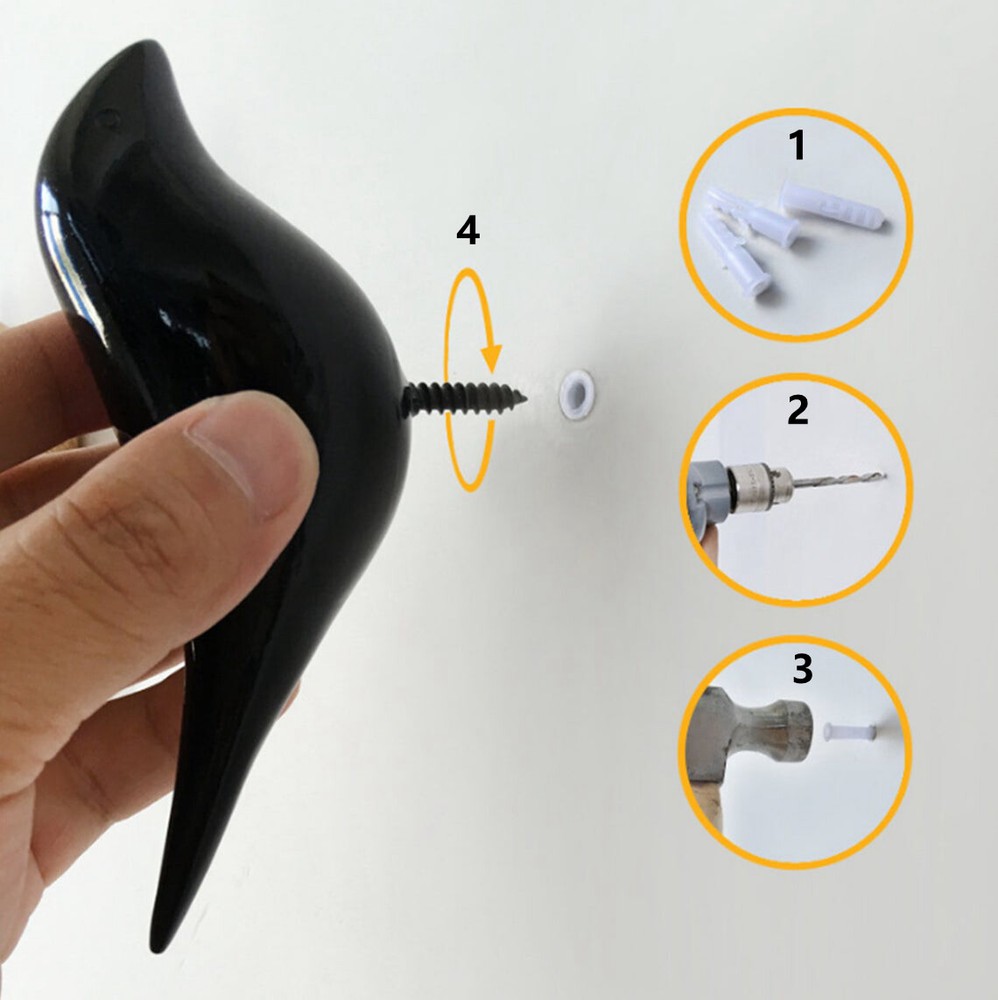 Modern Ideas Wall Hooks Bird Decorative Hooks Coat Hangers Rack Hooks